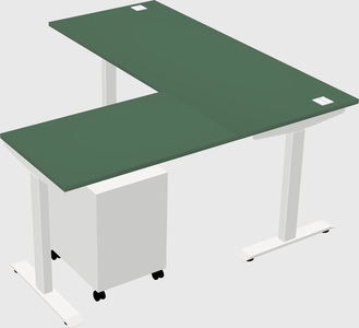 Height-adjustable desk - commercial grade