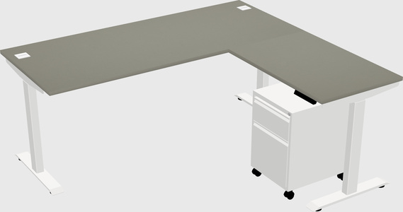 Height-adjustable desk - commercial grade