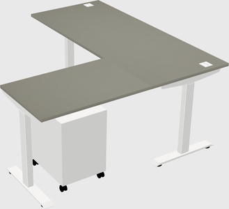 Height-adjustable desk - commercial grade