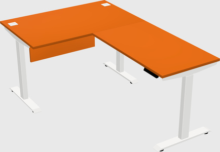 Height-adjustable desk - commercial grade