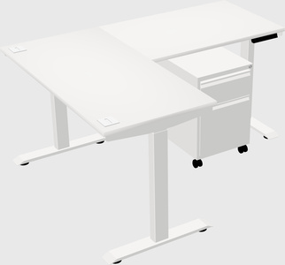Height-adjustable desk - commercial grade