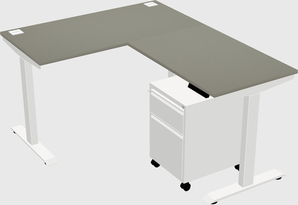Height-adjustable desk - commercial grade
