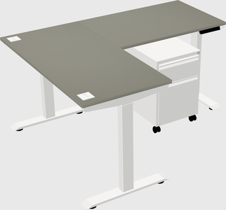 Height-adjustable desk - commercial grade