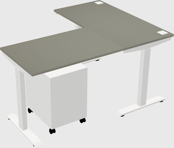 Height-adjustable desk - commercial grade