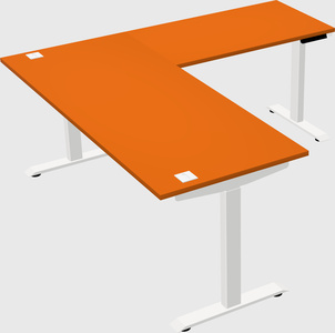 Height-adjustable desk - commercial grade