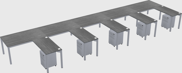 L-shaped desk