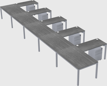 L-shaped desk