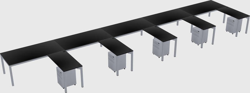 L-shaped desk