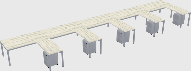 L-shaped desk