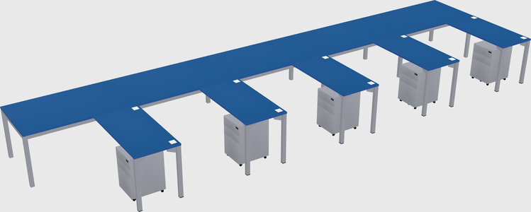 L-shaped desk