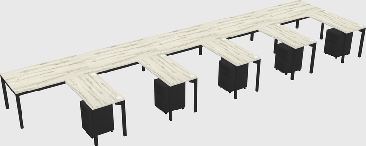 L-shaped desk