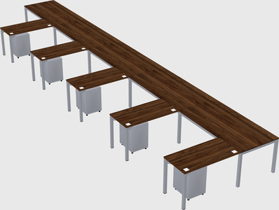 L-shaped desk
