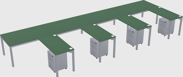 L-shaped desk