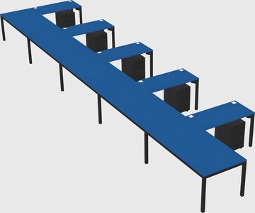 L-shaped desk