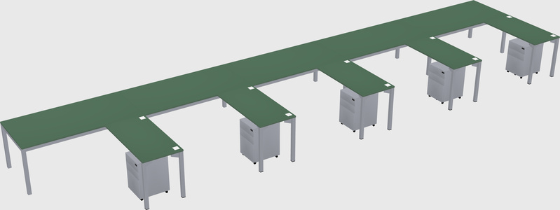 L-shaped desk