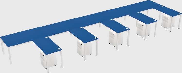 L-shaped desk