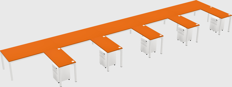 L-shaped desk