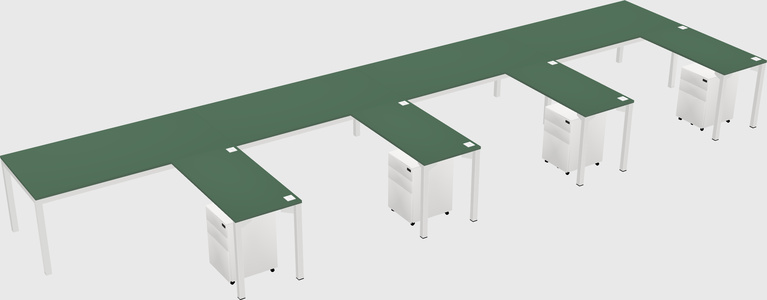 L-shaped desk