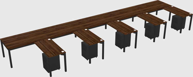 L-shaped desk