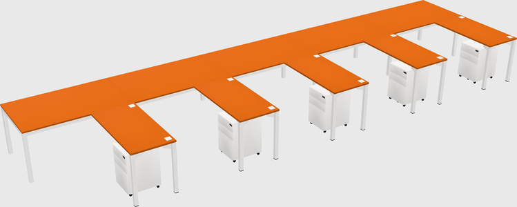 L-shaped desk
