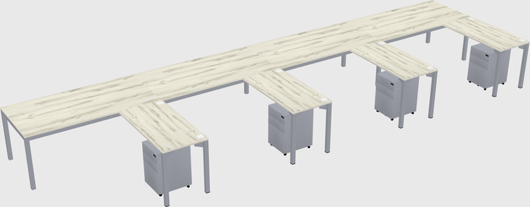 L-shaped desk