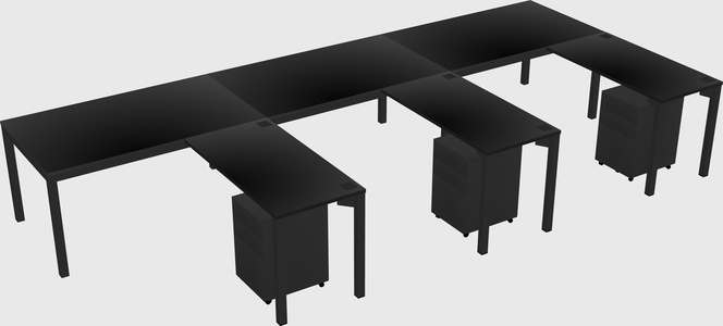 L-shaped desk