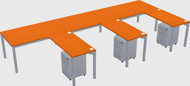 L-shaped desk