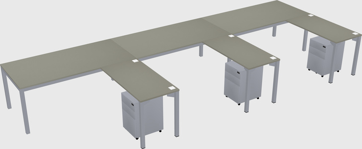 L-shaped desk