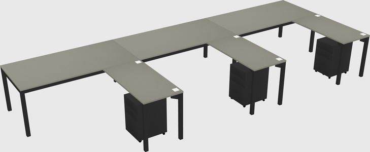 L-shaped desk