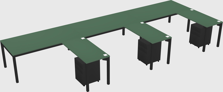 L-shaped desk