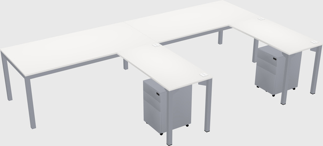 L-shaped desk