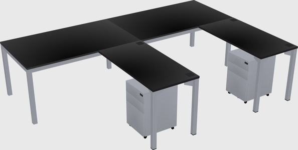 L-shaped desk
