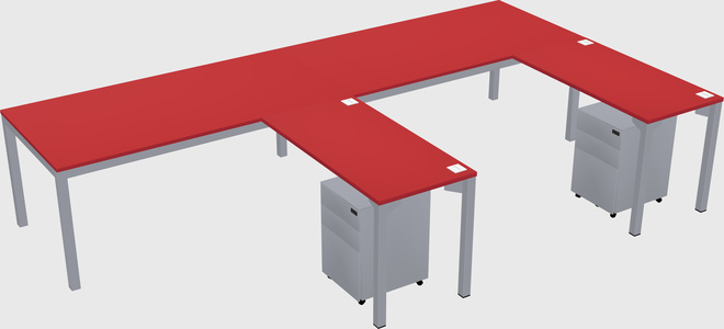 L-shaped desk