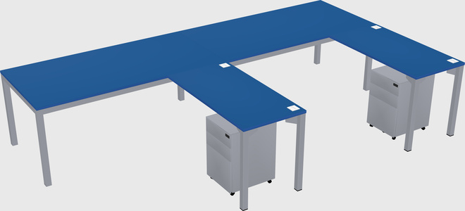 L-shaped desk