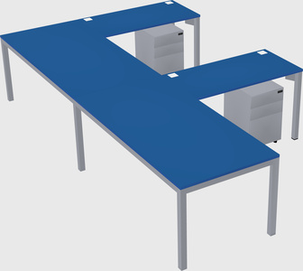 L-shaped desk