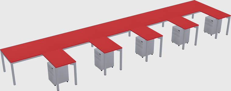 L-shaped desk