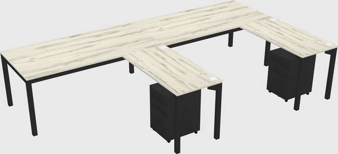 L-shaped desk