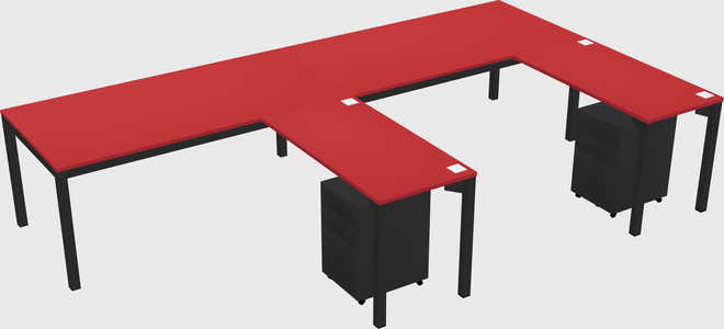 L-shaped desk