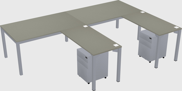 L-shaped desk