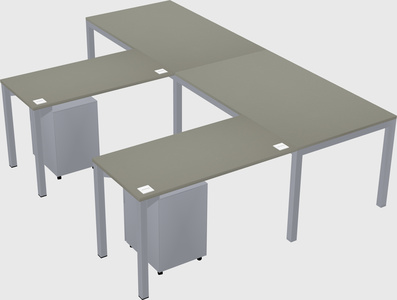 L-shaped desk