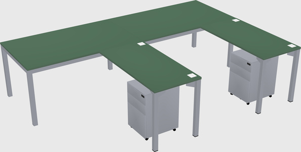 L-shaped desk
