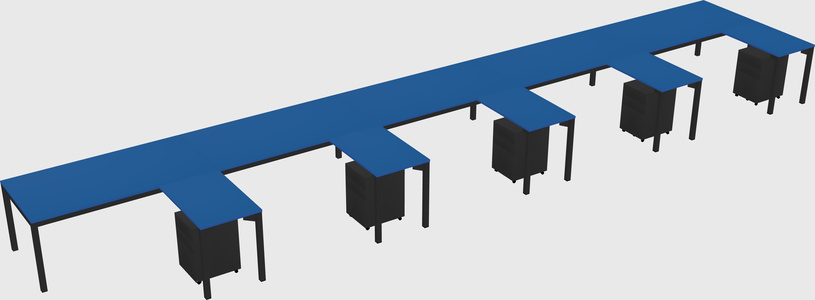 L-shaped desk