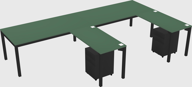 L-shaped desk