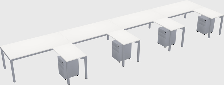 L-shaped desk