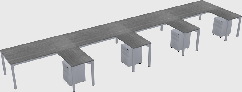 L-shaped desk