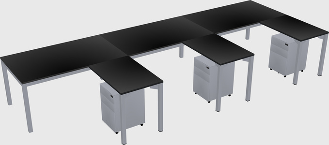 L-shaped desk