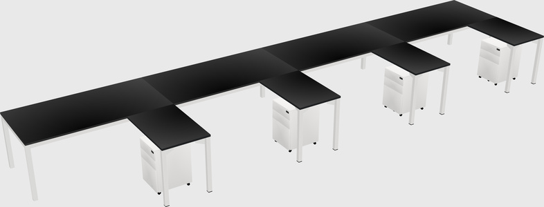 L-shaped desk