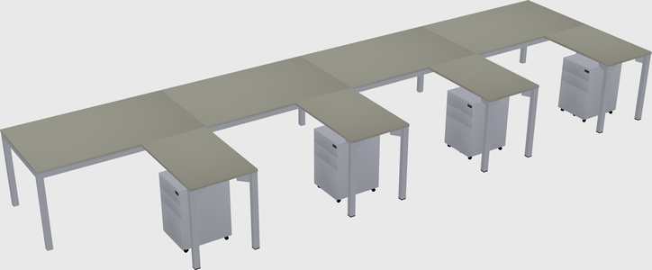 L-shaped desk