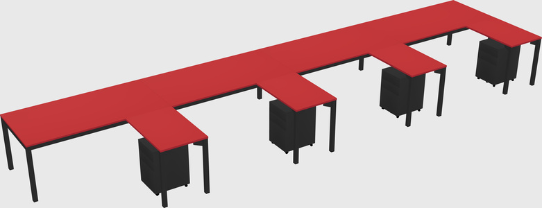 L-shaped desk