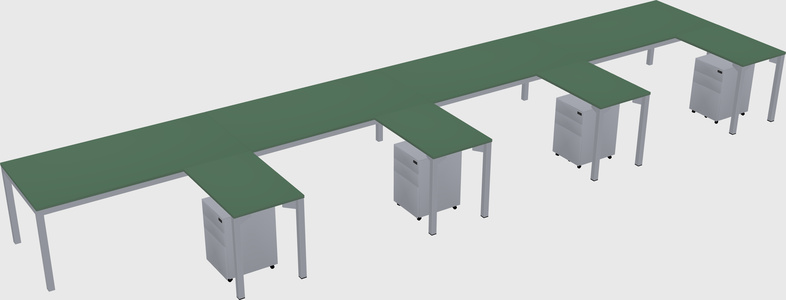L-shaped desk
